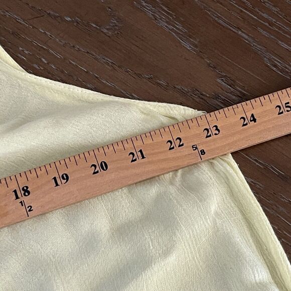 Fairy Butterfly Dress Free Size Yellow Rayon Boho A-line Flowy Festival Beaded - Picture 11 of 11